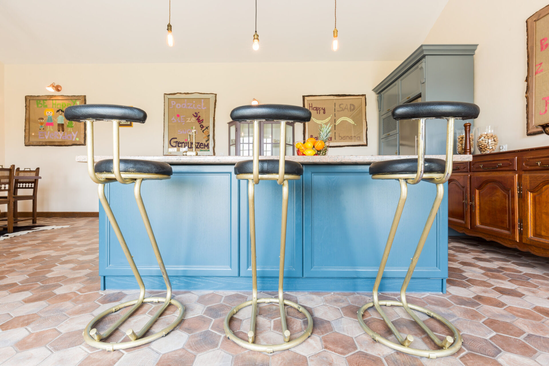 Kitchen Cabinets hand painted by art of creations - kingston west london